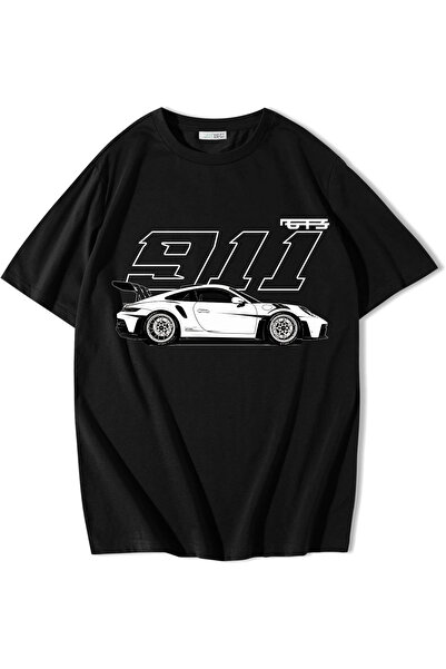 BRZ COLLECTION Tricou Unisex Oversize 911 Negru