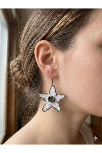 elemeğiürünler Elemeği Star Earrings