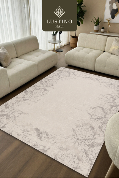 Lustino Halı Yıkanabilir Halı Kaymaz Taban Leke Tutmaz Salon Halısı Mutfak Ha...