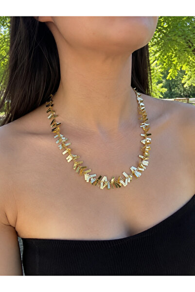 Voiste Kararmaz çelik kolye 50 cm.(14 K) 50 cm