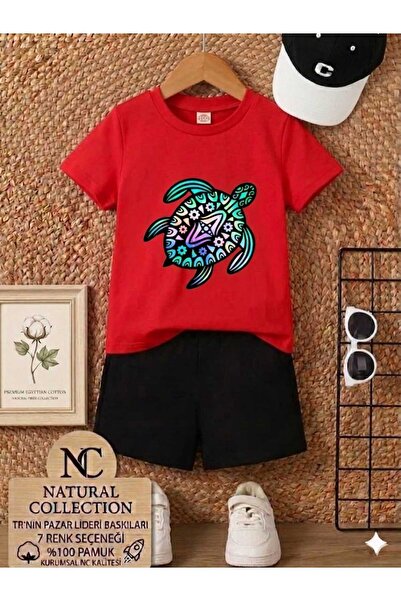 Nice Clothes Tricou și pantaloni scurți de vară pentru copii, unisex (albastr...