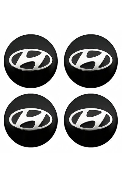 ARRRD ®   Σετ 4 αυτοκόλλητων καλυμμάτων τροχών Hyundai 56mm - Συμβατό με πολλ...
