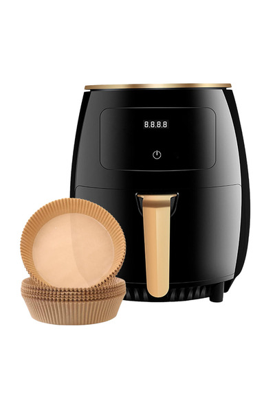 Velaris Friteuză cu aer cald 4,5 l – Design negru-auriu, afișaj digital – Gus...