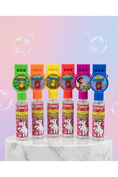 ni-ag Düdüklü Bubbles Mini Baloncuk Köpük Oyuncak Üflemeli Köpük Baloncuk-6 A...