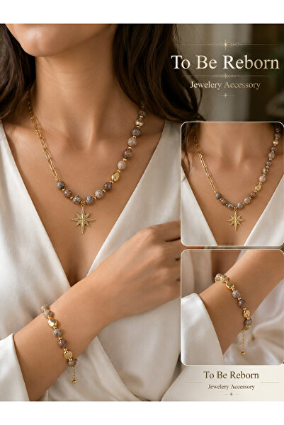 To Be Reborn JEVELRY ACCESSORY SELDA AÇIKEL Özel Tasarım Gold Kadın Aksesuar Set