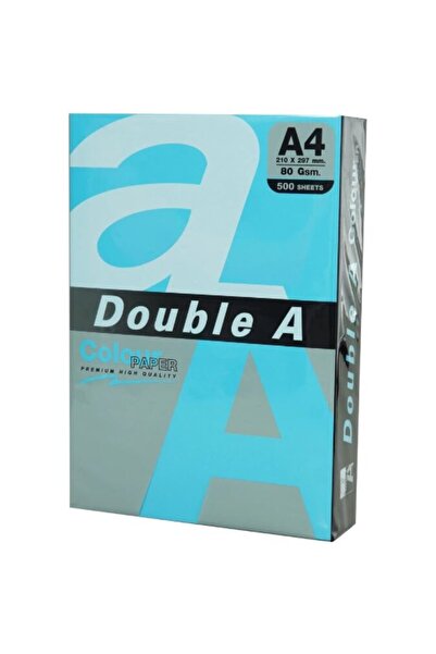 DOUBLE A Hartie color pentru copiator A4, 80g/mp, 500coli/top, - albastru intens