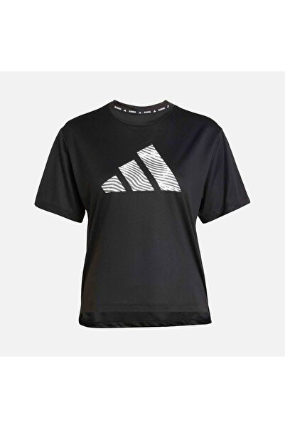adidas Adi365 E Bl t W Women's Black Printed T-Shirt Clothing Jm5737