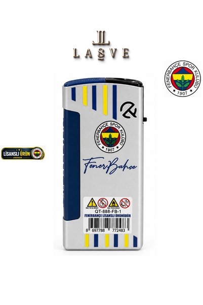Fenerbahçe 2026 LİSANSLI YENİ SEZON METAL RÜZGAR GEÇİRMEZ JETLİ ÇAKMAK ERGONOMİK BASMALI ÖZEL TASARIM