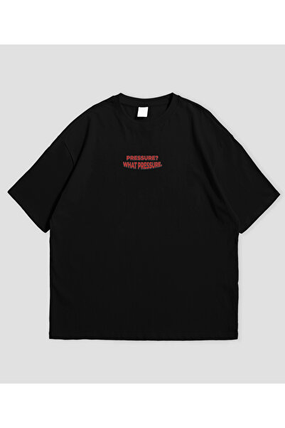SVART WEAR Πίεση Τι Πίεση με τύπωμα oversized Μπλουζάκι Unisex