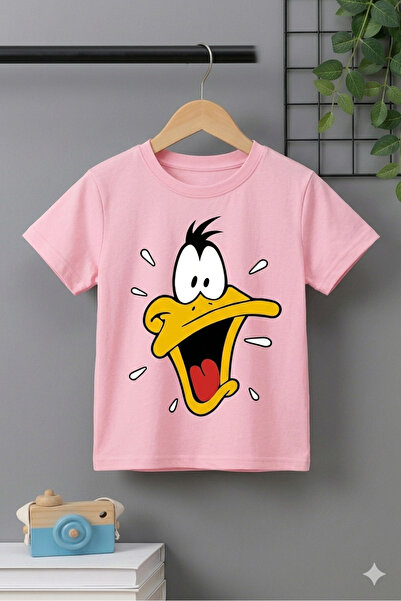 VODEXA Tricou oversize unisex cu imprimeu DUCK, 100% bumbac, croială conforta...