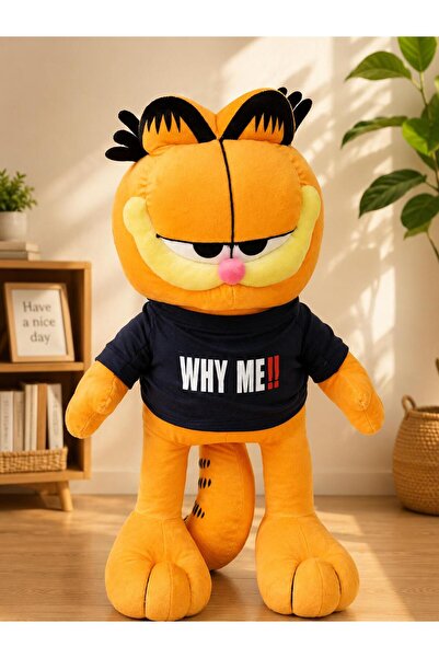 onestophube Sevimli Garfeld Peluş Oyuncak I Love You Tişörtlü Büyük Boy Uyku ...