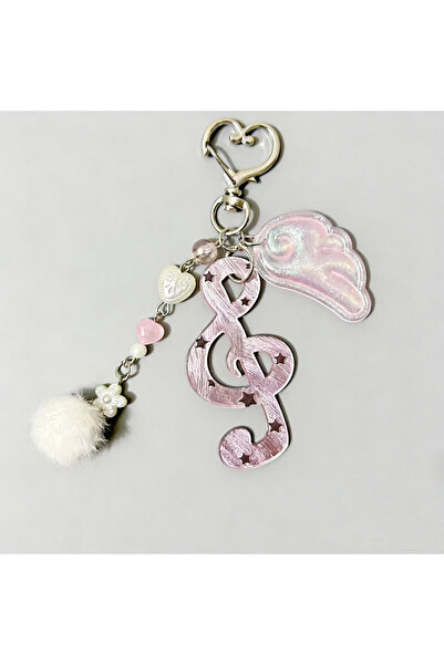 Choice1 FAYSK1062-3 Creative Cute Fun keychain Wave Dot Striped Note Star Key...