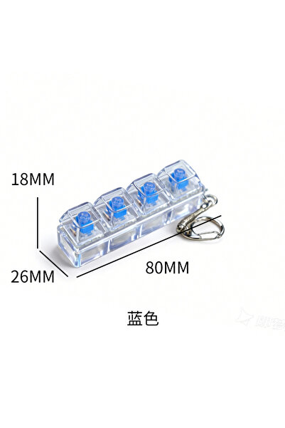 Choice3 4 Keys blue New 3/4/9 Keys Finger Keyboard Keycap Stress Relief Fidge...