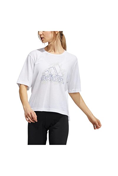 adidas Tricou de damă cu imprimeu grafic, universal, cu mânecă scurtă, XL