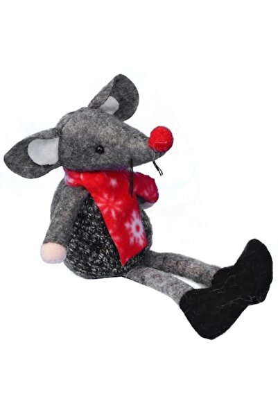 Goliat Figurină decorativă de Crăciun, Goliat, șoarece, 22cm, gri