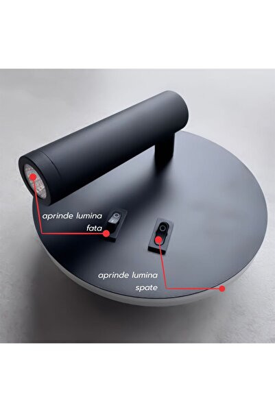 DELIGHT Aplica led neagra cu spot 10W/430LM/3000K-4000k-6500k - 140mm