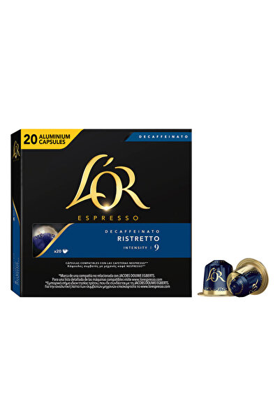 lor Κάψουλες Espresso Ristretto Decaffeine συμβατές με Μηχανή Nespresso 20τεμ.