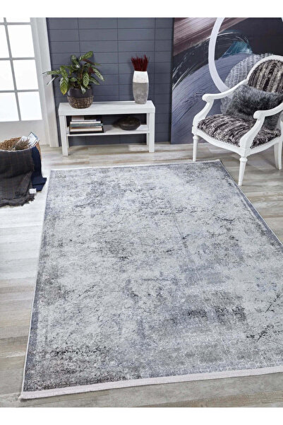 halinet Halı.Net White Vintage Antique Washable Non-Slip Living Room Carpet H...