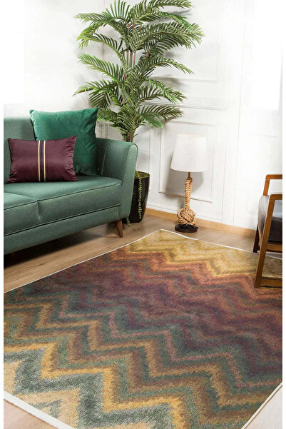 halinet Halı.Net Multi-Colored Modern Washable Non-Slip Living Room Carpet Ha...