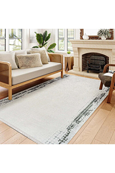 halinet Halı.Net White Modern Washable Non-Slip Living Room Carpet Cr-Amazon-...