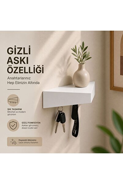 lignora AURA ÇOK AMAÇLI RAF / GİZLİ ASKILIKLI RAF / KÜÇÜK BOY