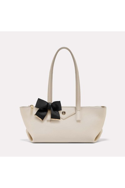 Black Ribbon Lily Tote Bag
