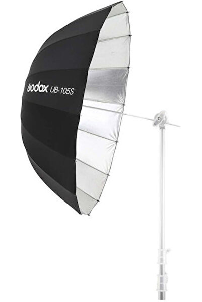 Godox UB105S - Παραβολική ομπρέλα Ανάκλασης Ασημί/Μαύρο 105 cm