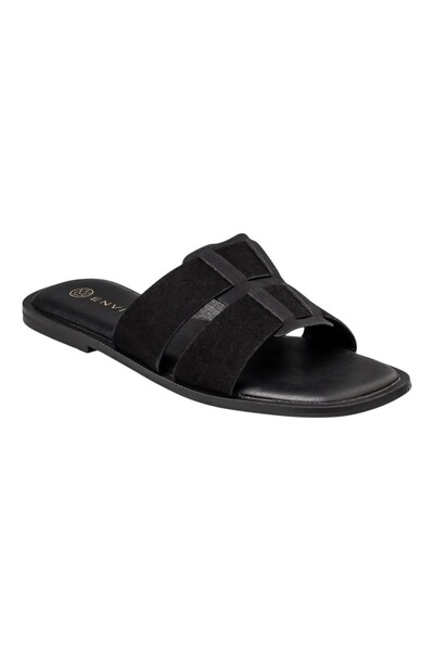 Envie Shoes Γυναικεία Πέδιλα FLAT SANDALS E96-23455-34 Μαύρο