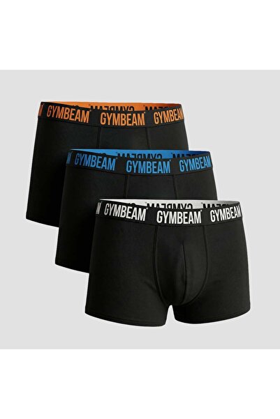 GymBeam Men‘s FIT Trunks 3Pack Black XXL