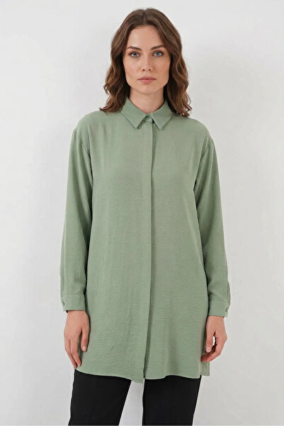 Efnaz style Women's Sleeveless Green Shirt Tunic