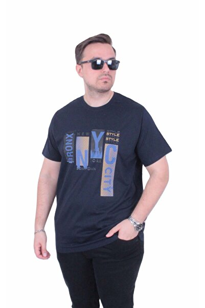 MocGrande Tricou cu gâtul în formă de O pentru bărbați, mărime mare, The Bron...