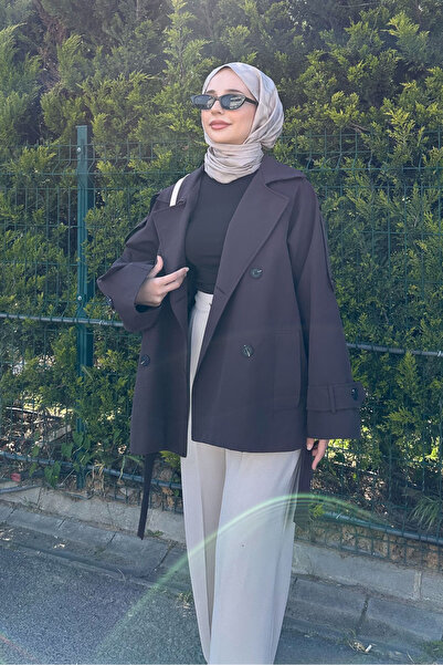 Ovn. Short Lined Classic Belted Trench Coat - Brown