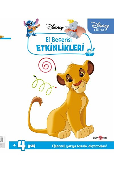 Beta Kids Yayınları ديزني التعليمية سيمبا المهارات اليدوية الإعدادية للكتابة