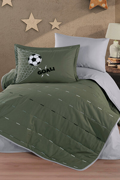 Clasy Ranforce 100% Cotton Embroidered Single Bedspread Set Vamos