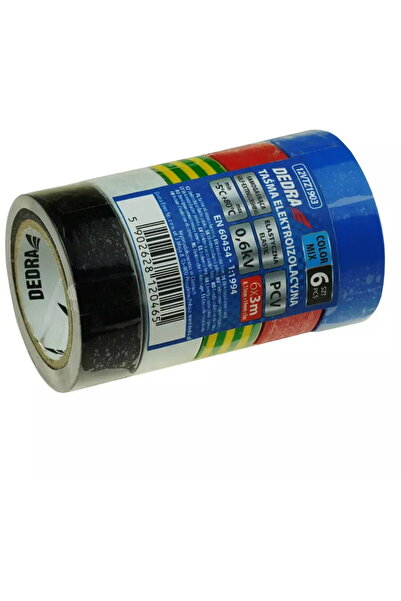 DEDRA EXIM BandДѓ izolatoare electricДѓ PCV mix 19mmx3m set 6 buc.