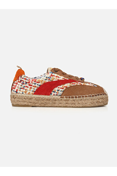 SU14 Nox Taba Kadın Düz Espadril Sneaker