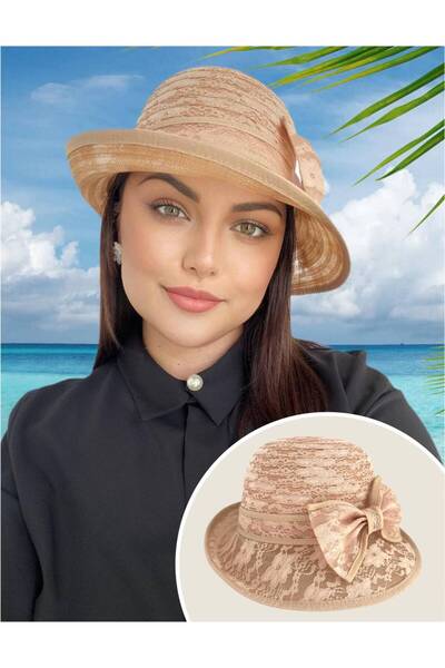 Confortino Luxury women's organza hat - ONE size, ADJUSTABLE