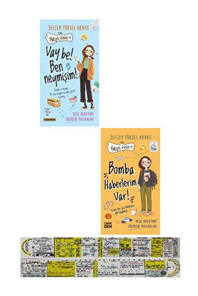 Carpe Diem Kitapları Neşeli Günlük 4 ve 5 Set Selcen Yüksel Arvas / Vay Be Be...