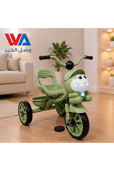 WASL ALKHAIR دراجة أطفال ثلاثية مضيئة بتصميم كرتوني – مع مؤثرات ضوئية وعجلات ...