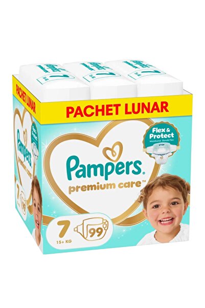 Pampers Premium Care Diapers Size 7 for 15+ kg, 99 pieces,