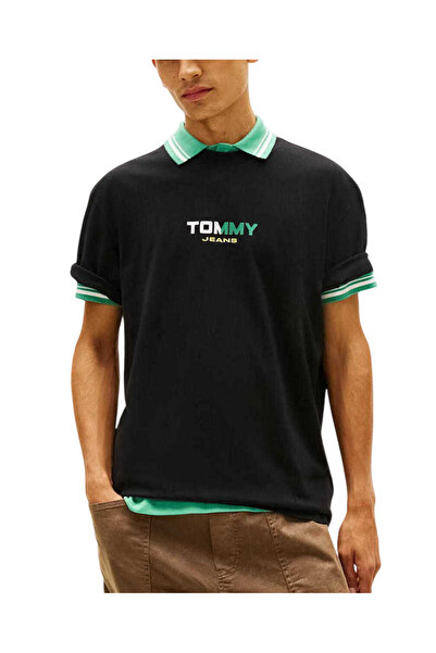 Tommy Hilfiger Ανδρικό T-shirt Μαύρο Tommy Jeans DM0DM22534-BDS