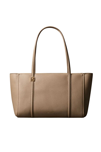 Calvin Klein Γυναικεία Tote Τσάντα Μπεζ LV04F3424G-VFU