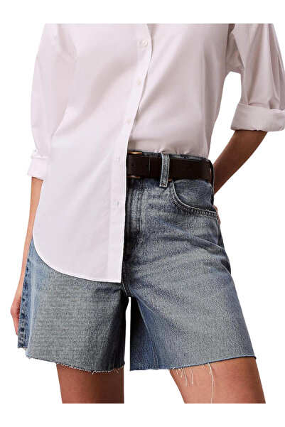 Calvin Klein Γυναικεία 90s Τζιν Βερμούδα Μπλε LV047F774G-XHJ