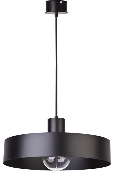 Sigma Lighting Lampă suspendată Rif neagră, minimalistă, rotundă, Ø35cm, abaj...