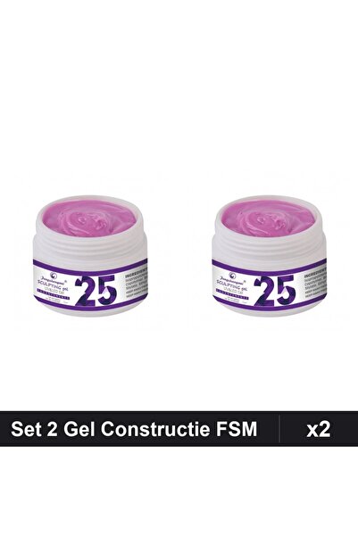 Makeup Set 2 Gel Constructie UV LED FSM 15g, Builder Gel Profesional Unghii