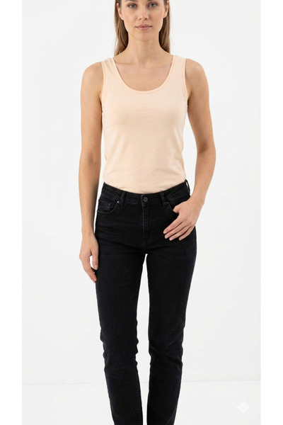 My-o Women's Plain Combed Cotton Undershirt – Flexible, Soft Basic Daily Top ...