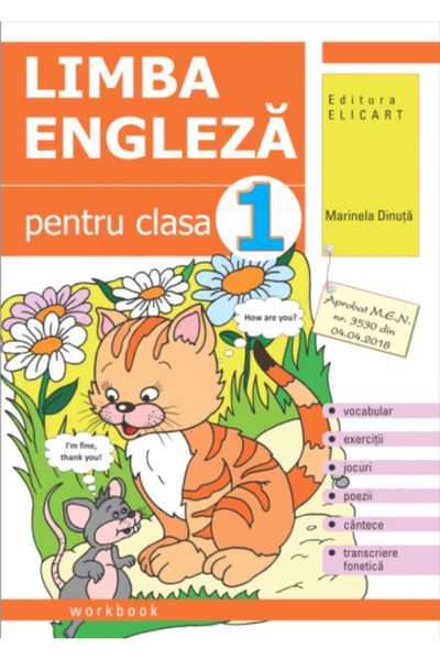 ELICART Engleză pentru clasa I. Caiet de lucru
