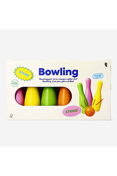 Flying Tiger Copenhagen Mini Ahşap Bowling Seti