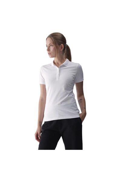 4F Women's Short-Sleeve Polo Shirt L