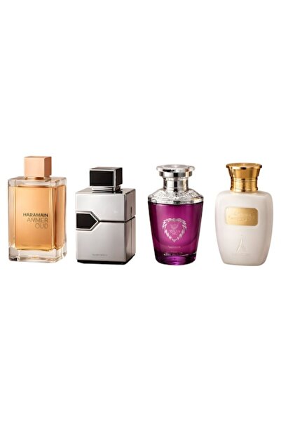 Al Haramain Set cadou de parfum unisex - 4 x 10 ml (Amber Oud Gold EDP, L'Ave...